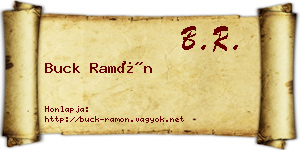 Buck Ramón névjegykártya